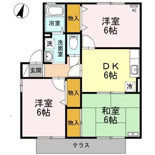 アネックスA棟【103号室】の間取り