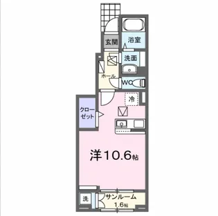 ウィンズ・ウエスト Ⅱ【1階】の間取り
