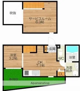 DreamStage今宿Belami【101号室】の間取り