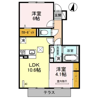 ルミナス伊万里【1階】の間取り