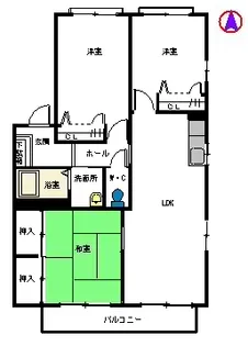 ソレール南風 E棟【2階】の間取り