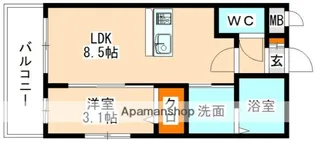 トラストビル前原北【305号室】の間取り