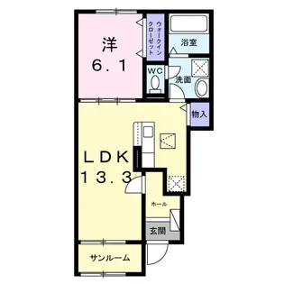 アーベイン西町【1階】の間取り