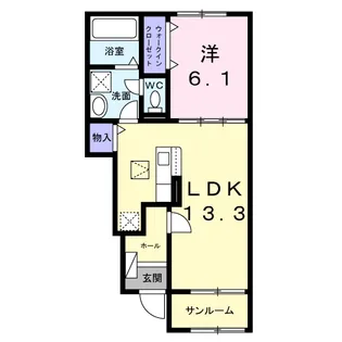 アーベイン西町【1階】の間取り