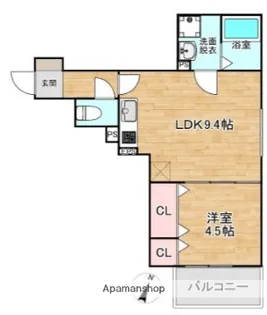 CRECIA荻浦【2階】の間取り