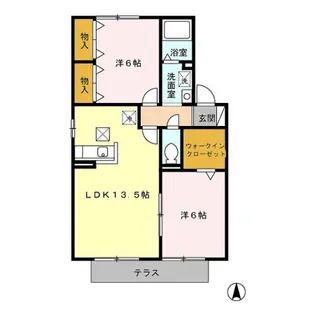 エイコーン南風台【1階】の間取り