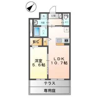 カーサ・グラン 伊都【1階】の間取り