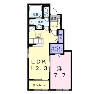 パークサイド【1階】の間取り
