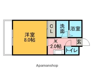 エミネンス周船寺【205号室】の間取り