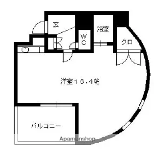 福吉リゾートエクセル55【609号室】の間取り
