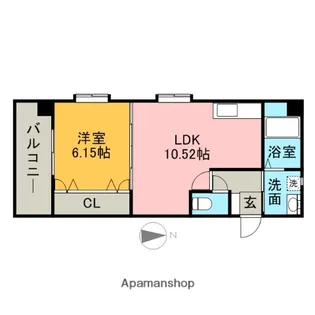 レークサイドSK【105号室】の間取り