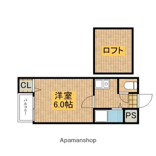 アート21前原【205号室】の間取り