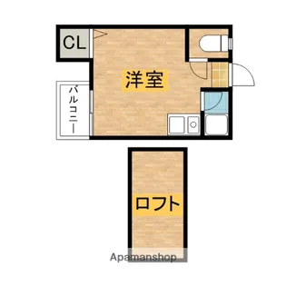 1Rの間取り画像