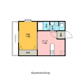 ドリームハウスⅡ【201号室】の間取り