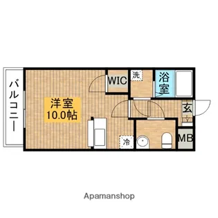 アムール恵【102号室】の間取り
