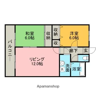 グランシャリオ【5階】の間取り