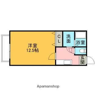 リースランド富士見Ⅴ【B101号室】の間取り