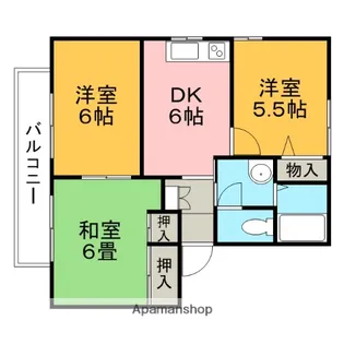 佐賀県鳥栖市本鳥栖町【アパート】の間取り