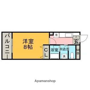 ネバーランドⅡ【102号室】の間取り