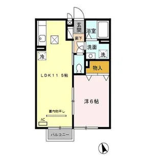 グレース【1階】の間取り