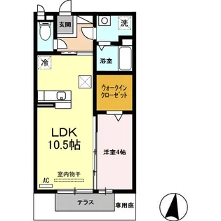 セイシェル・大山Ⅱ【1階】の間取り