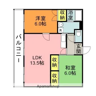 福岡県久留米市北野町中【アパート】の間取り