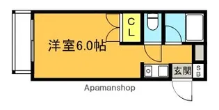 福岡県筑紫野市二日市中央1丁目【マンション】の間取り