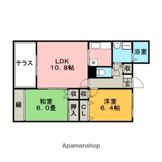 福岡県久留米市小森野3丁目【マンション】の間取り