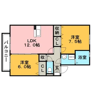 アンシャンテ【1階】の間取り