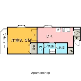 福岡県久留米市宮ノ陣2丁目【アパート】の間取り