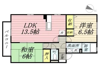 リージャ・パレ A棟【202号室】の間取り
