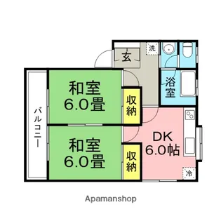 ガルデンハイツ【202号室】の間取り