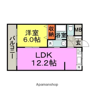 レジデンスHEIWA【203号室】の間取り