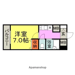福岡県小郡市小板井【マンション】の間取り