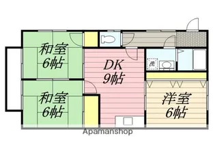 福岡県朝倉市来春【アパート】の間取り