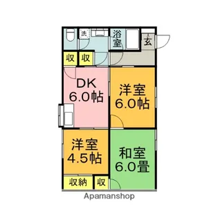 福岡県朝倉市三奈木【一戸建】の間取り