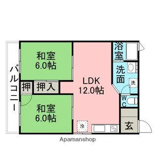 ニュー坂本コーポ【101号室】の間取り