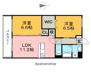 佐賀県鳥栖市轟木町【マンション】の間取り