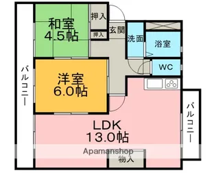 佐賀県鳥栖市村田町【マンション】の間取り