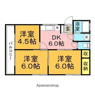 ユーコーポ【102号室】の間取り