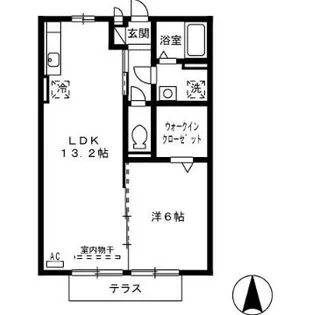 メゾンルーチェ【1階】の間取り