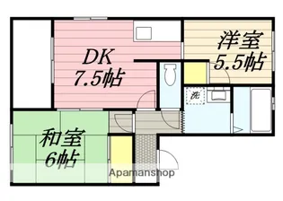 コーポイン三沢【202号室】の間取り