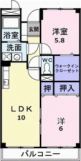 NEWマリッチGONDOU・B【2階】の間取り