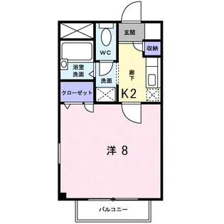 エスペランサ筑紫野Ⅱ【2階】の間取り