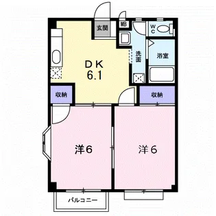 メグミズプレイズⅡ【2階】の間取り