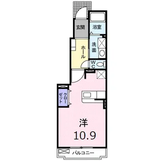 フェアリーヒルズ弐番館【1階】の間取り