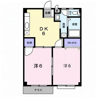 ステイタス月隈Ⅱ【1階】の間取り