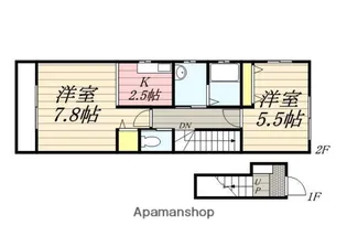 コンフォートネクストA棟【B202号室】の間取り