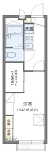 レオパレス小郡南【209号室】の間取り
