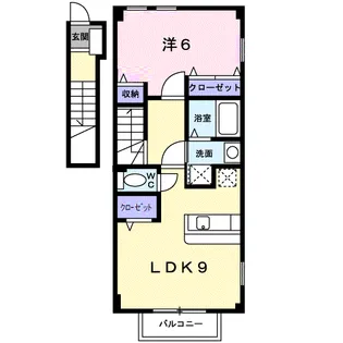 ラフィーネITO六番館【2階】の間取り